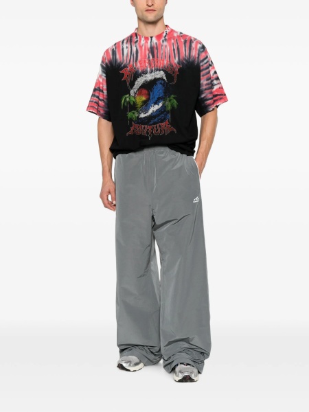 Tricou Balenciaga negru din bumbac