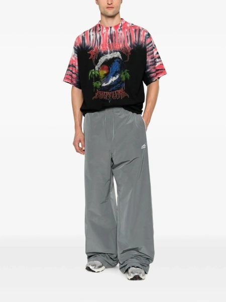 Tricou Balenciaga negru din bumbac