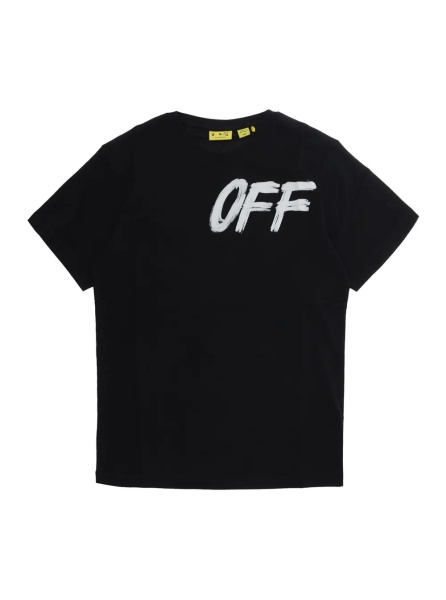 Tricou Black T-shirt with front and back logo in cotton for Boy