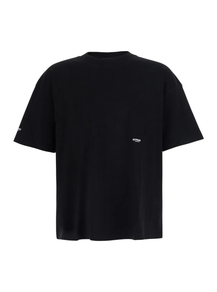 Tricou Black T-shirt with logo on the front, on bacl and on the sleeve in cotton men