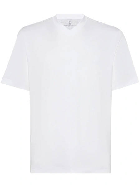 Tricou Brunello Cucinelli alb