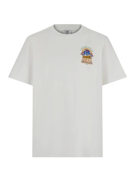 Tricou Classic T-shirt with an essential line and in white Fabric unisex