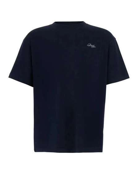 Tricou DRÔLE DE MONSIEUR albastru din bumbac