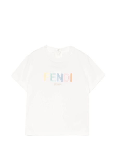Tricou Fendi alb din elastan si polyester