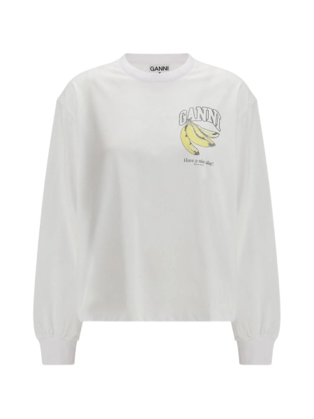 Tricou Ganni alb
