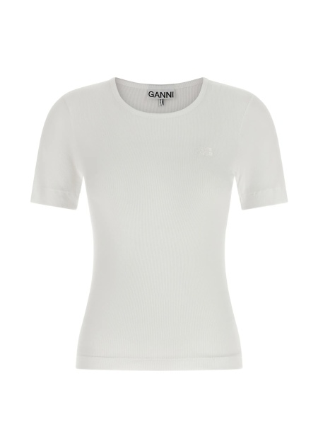 Tricou Ganni alb
