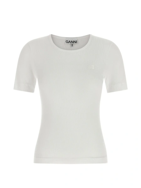 Tricou Ganni alb