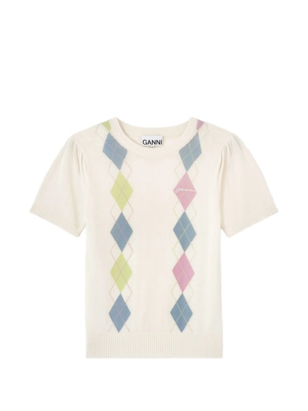 Tricou Ganni alb