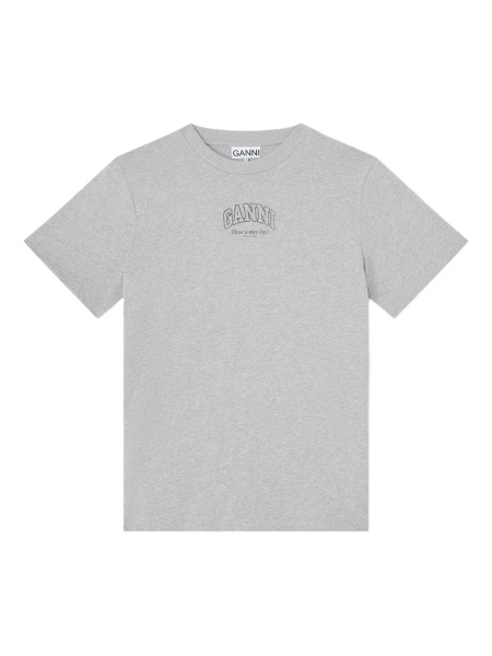 Tricou Ganni gri