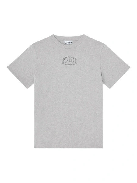 Tricou Ganni gri