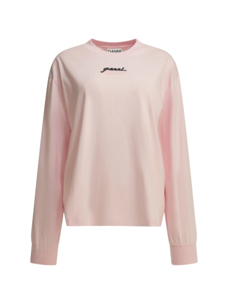 Tricou Ganni roz