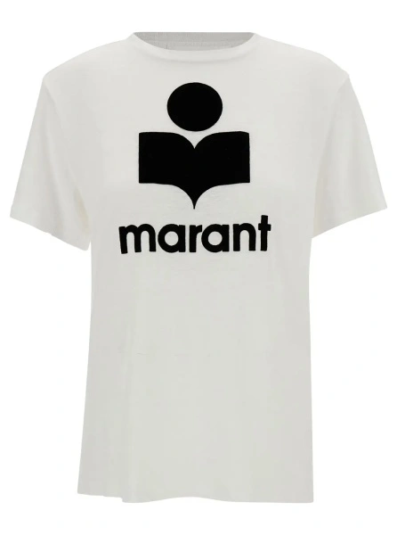 Tricou Isabel Marant alb din in