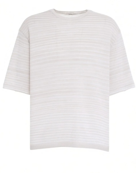 Tricou Linen blend knit t-shirt