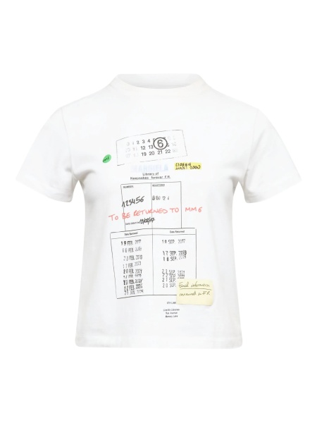 Tricou MM6 Maison Margiela alb