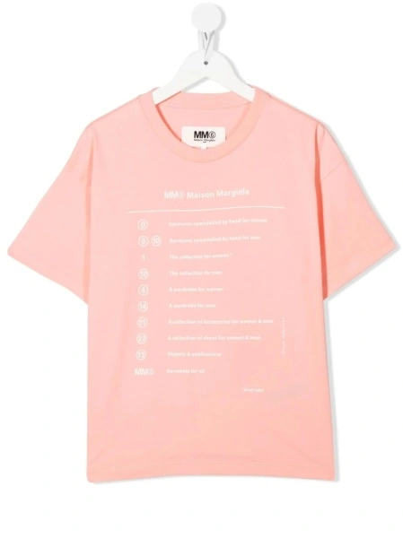 Tricou MM6 Maison Margiela roz