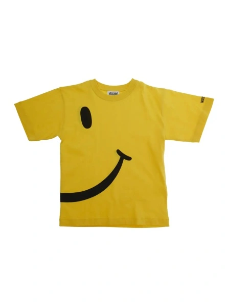 Tricou MoschinoS galben din bumbac