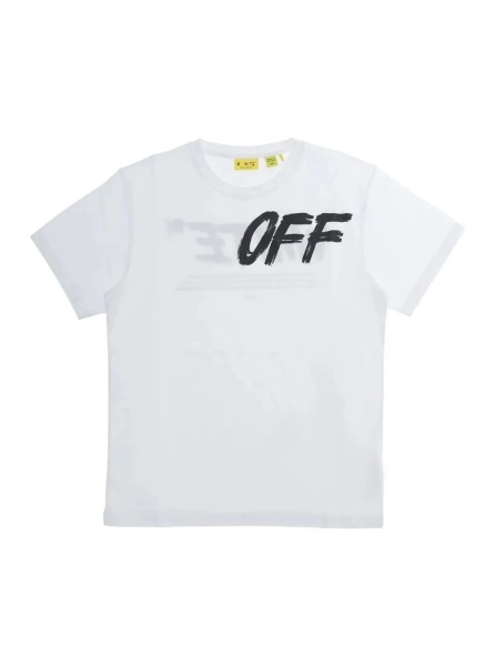 Tricou Off-White alb din bumbac