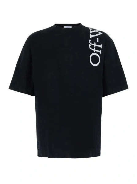 Tricou Off-White negru din bumbac