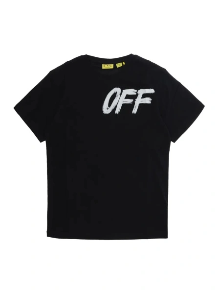 Tricou Off-White negru din bumbac