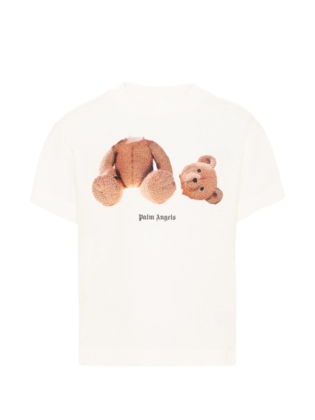 Tricou Palm Angels alb din bumbac
