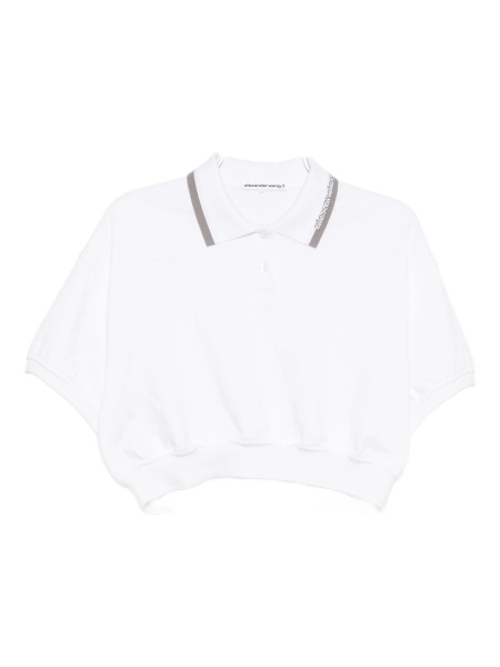 Tricou Polo Alexander Wang alb