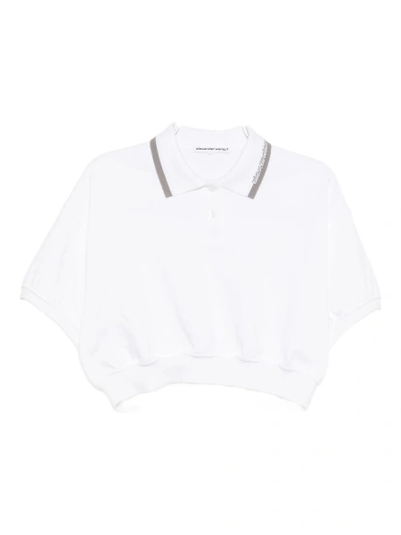 Tricou Polo Alexander Wang alb