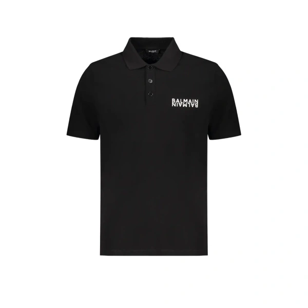 Tricou Polo Balmain cotton polo shirt