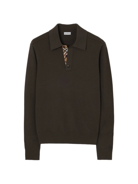 Tricou Polo Burberry maro