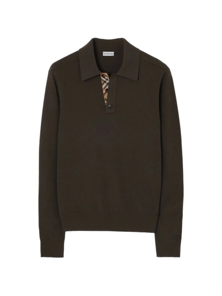 Tricou Polo Burberry maro