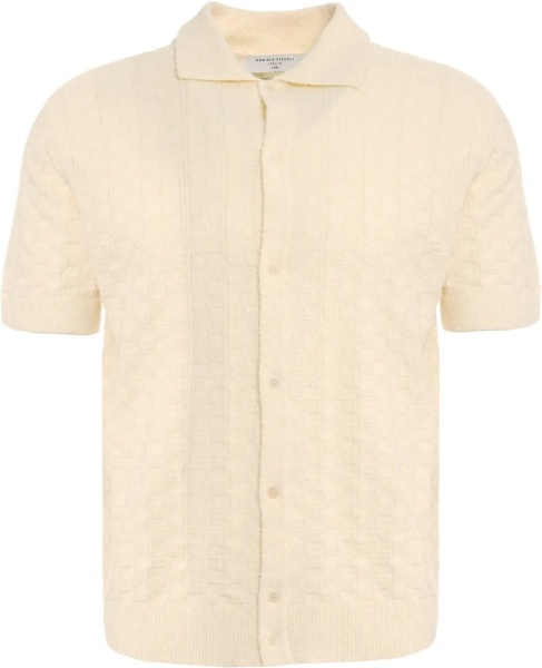 Tricou Polo Cable knit polo shirt