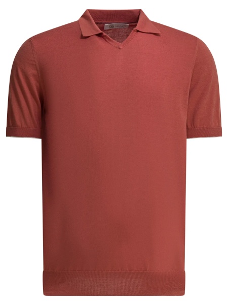 Tricou Polo Cotton buttonless polo shirt