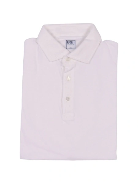 Tricou Polo Fedeli alb