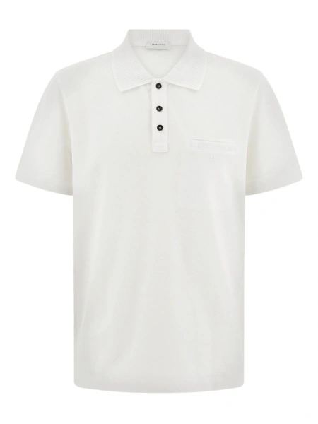 Tricou Polo Ferragamo alb