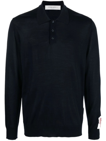 Tricou Polo Golden Goose albastru