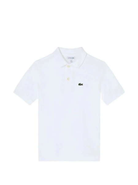Tricou Polo Lacoste Kids alb