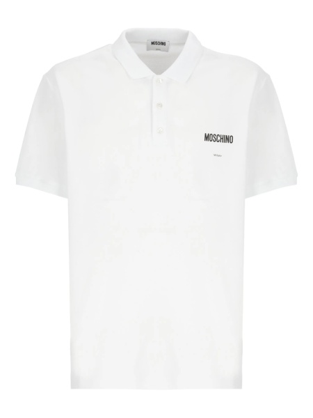 Tricou Polo Moschino alb