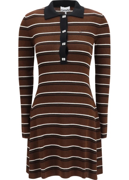 Tricou Polo Striped wool polo Dress