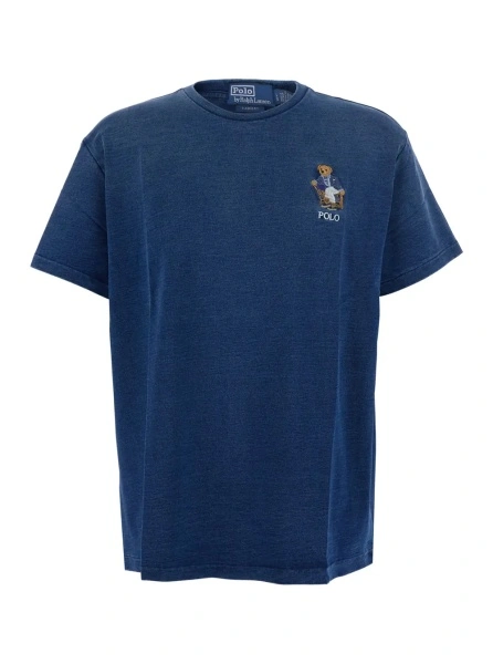 Tricou Ralph Lauren albastru din bumbac