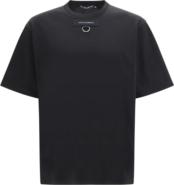 Tricou Round neck short sleeve T-shirt with D-ring detail