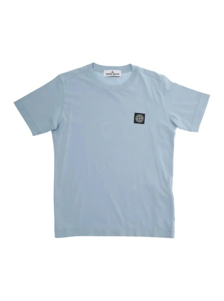 Tricou Stone Island albastru din bumbac