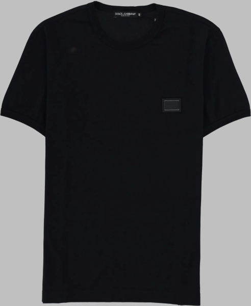 Tricou T-Shirt In Cotone Con Placca