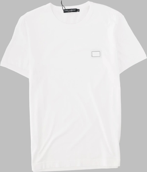 Tricou T-Shirt In Cotone Con Placca