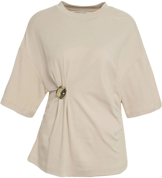 Tricou T-shirt with brooch 'Enora'