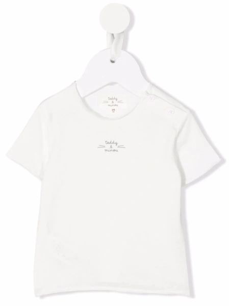 Tricou TEDDY & MINOU alb