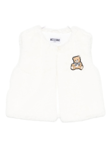 Vesta Moschino alba din polyester