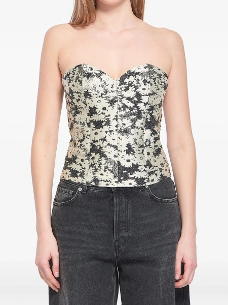 Vesta Stella McCartney alba din polyester si matase