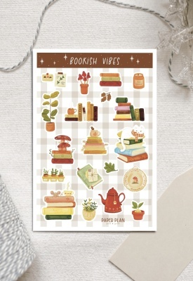 Bookish Vibes Sticker Sheet
