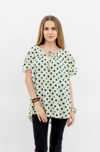 Bluza dama 2310 - Crem/Verde