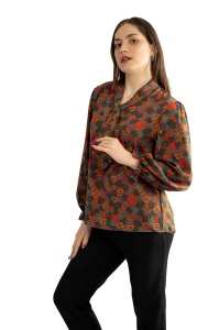 Bluza dama 817 - Rosu/Verde - Img 3