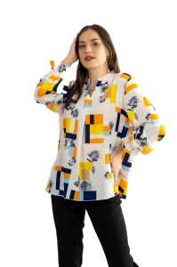 Bluza dama 821 - Multicolora - Img 3